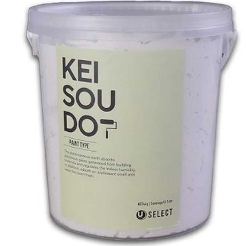 珪藻土 塗料 壁材 KEISOUDO PAINT TYPE (4.0kg, COTTON)